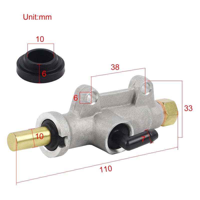 FLYPIG Rear Brake Master Cylinder for Polaris Sportsman 335 400 450 500 600 700 800 Scrambler 400 500 Trail Blazer 250 Magnum Trail Boss 325 330 Worker Xpedition 325 425 Xplorer 1910301 1910790 - Image 2